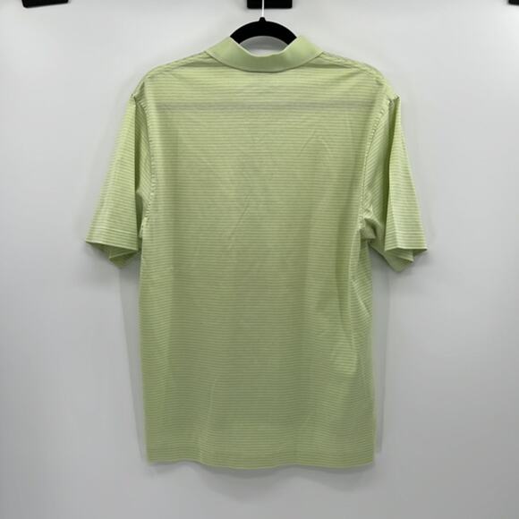 Brooks Brothers Country Club Stripe Polo Shirt - Lime Green - Small - Picture 5 of 6